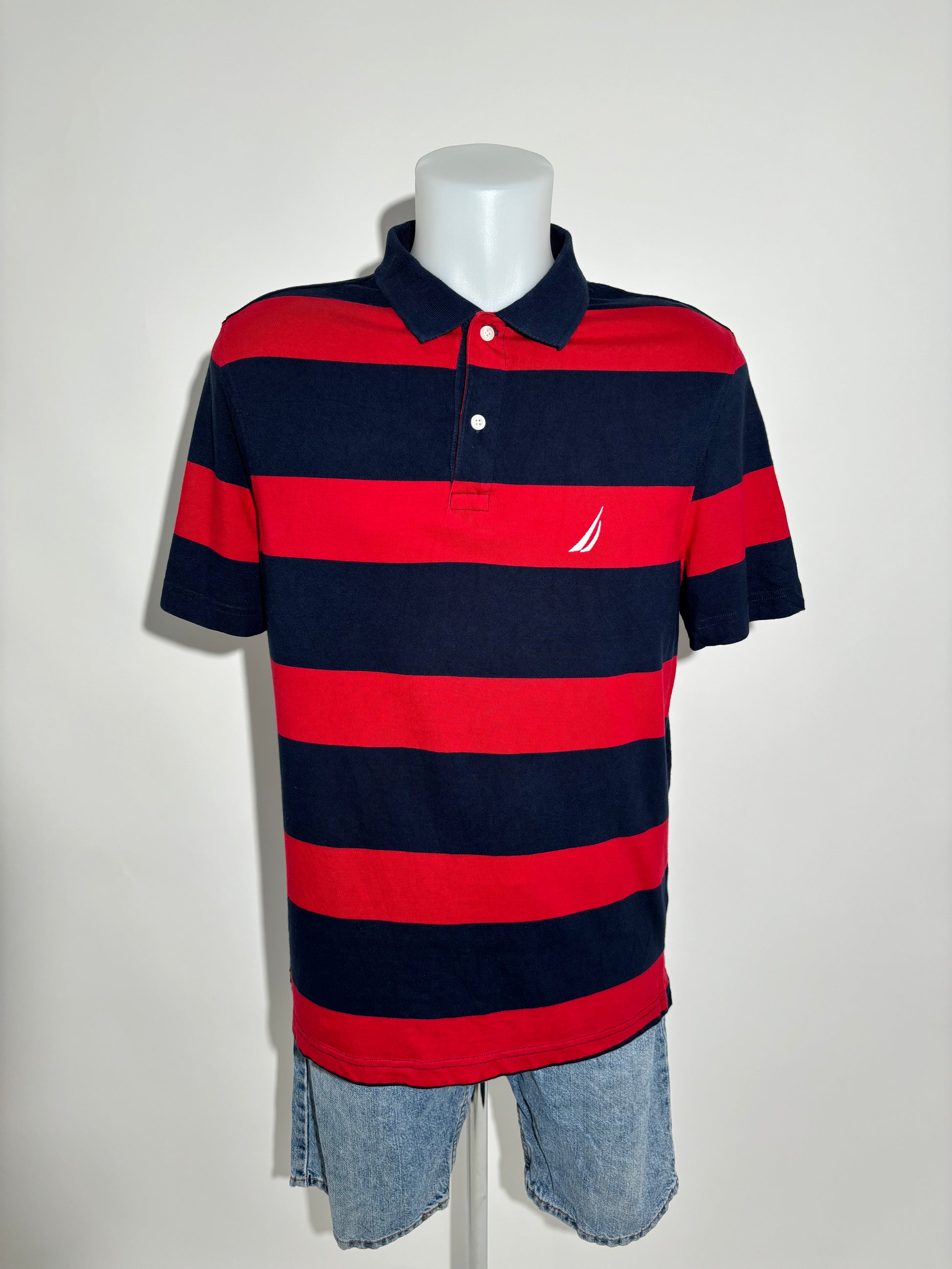 Nautica Nautical Flag Striped Polo Majica Nautica